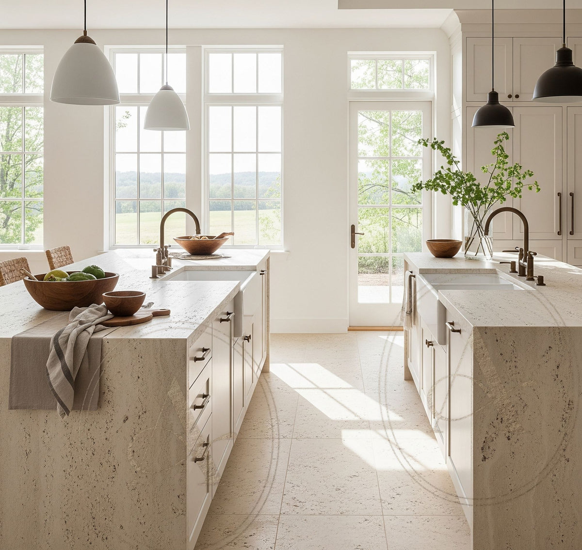 LIGHT TRAVERTINE 2CM HONED