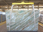 COLUMBIA GREEN 2CM LEATHRED
