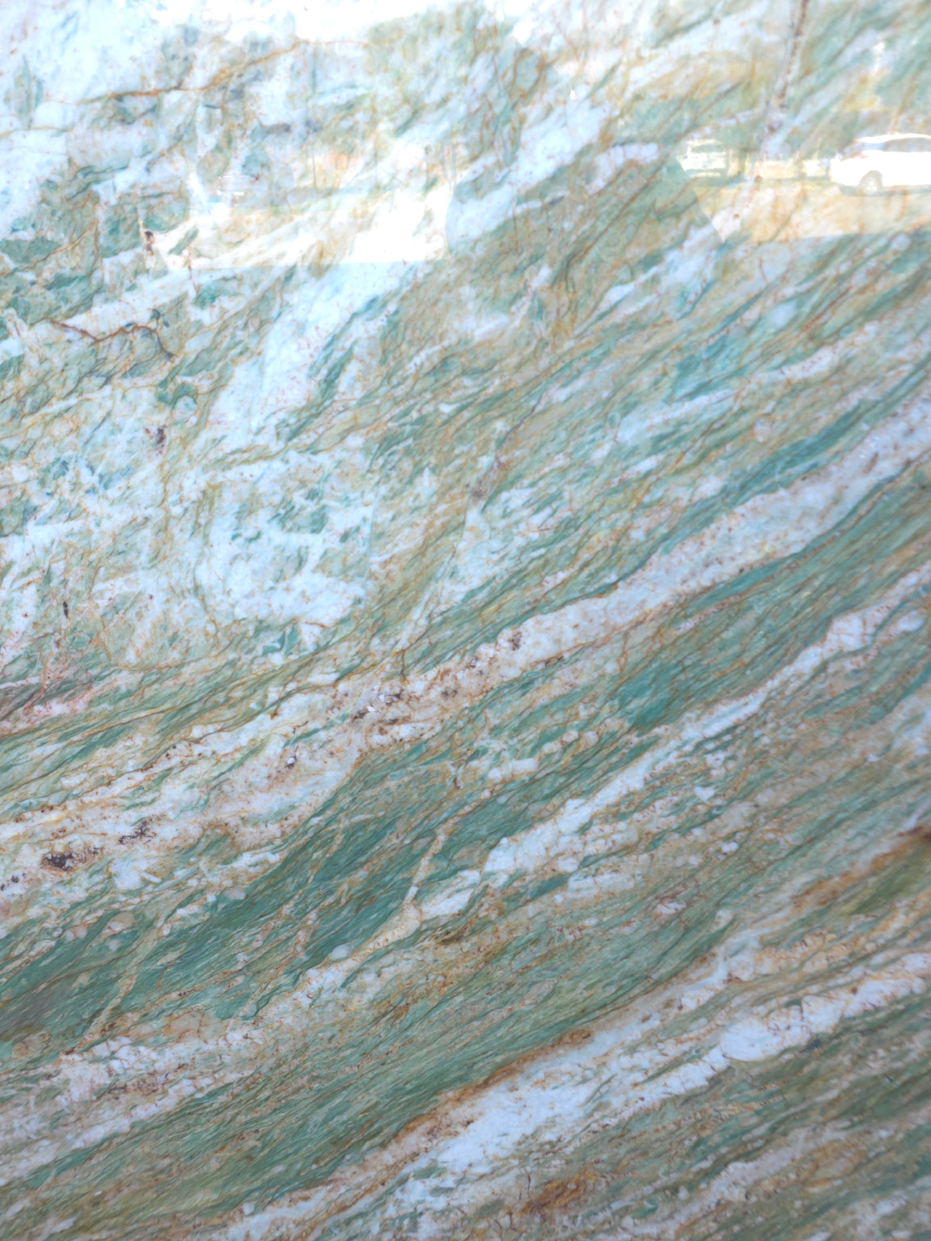 COLUMBIA GREEN 2CM LEATHRED