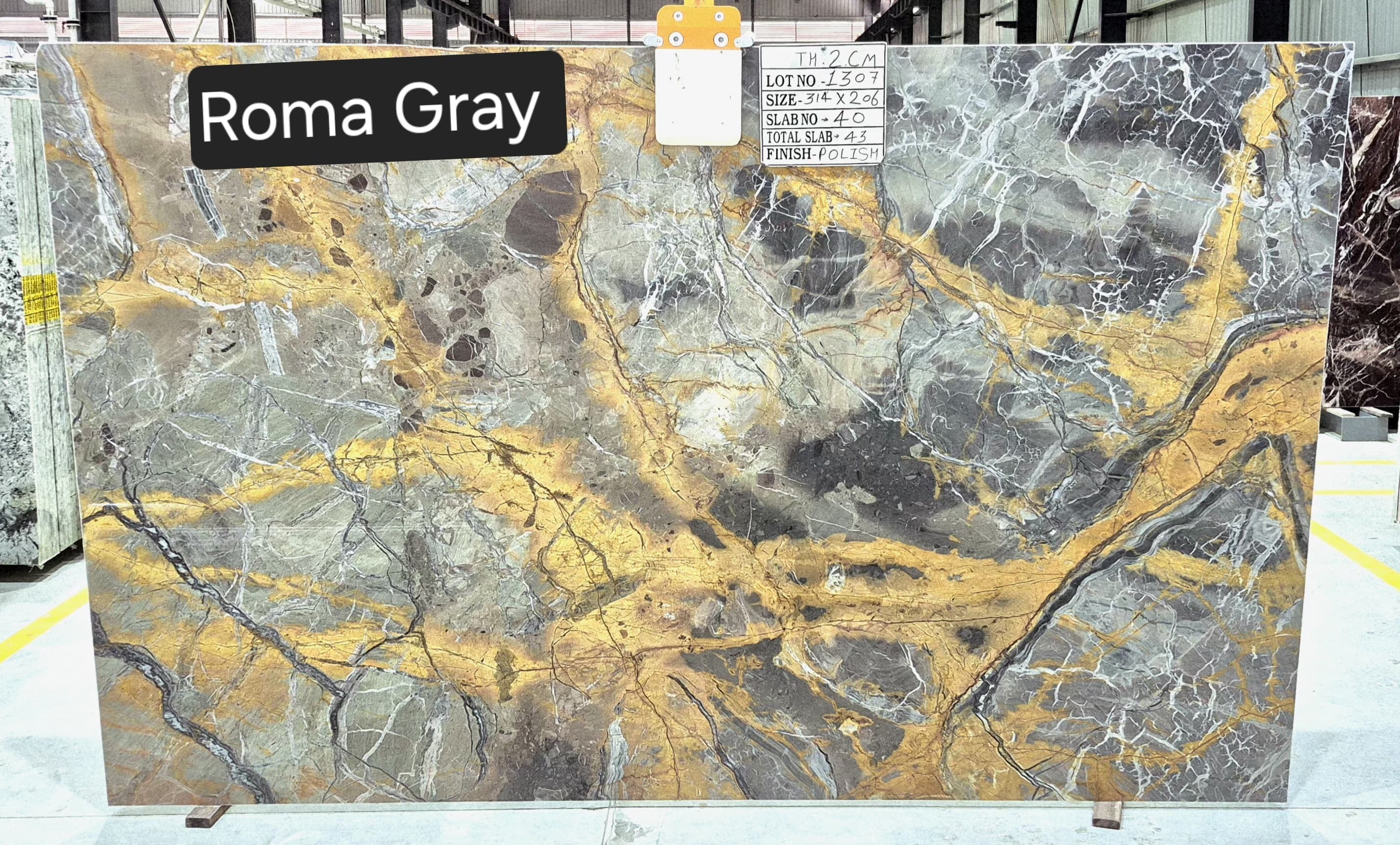 ROMA GREY 2CM HONED