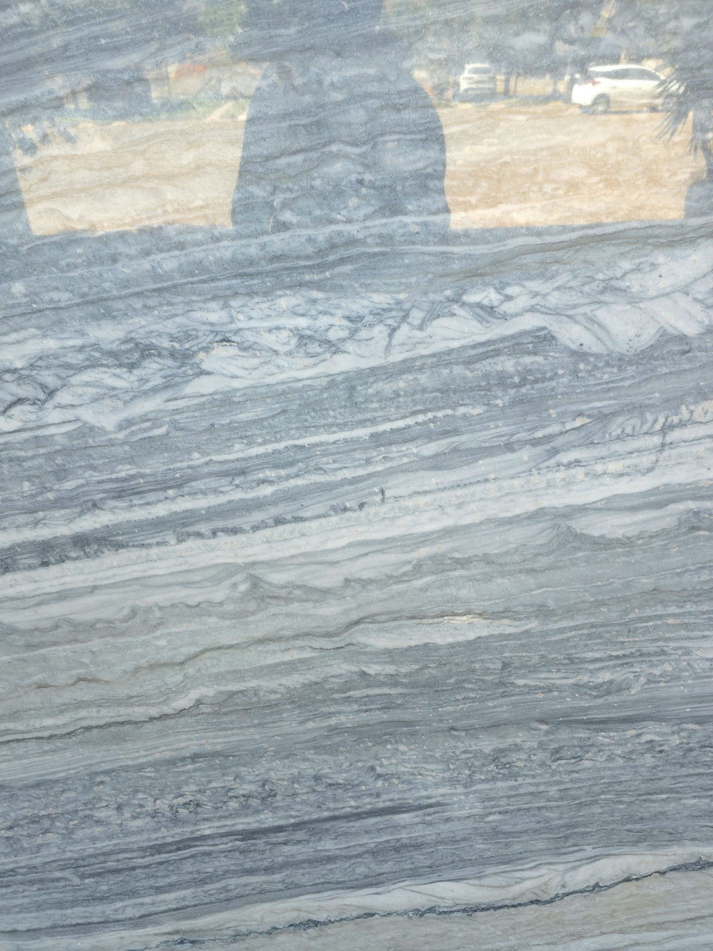 STRATUS BLUE 2CM LEATHERED